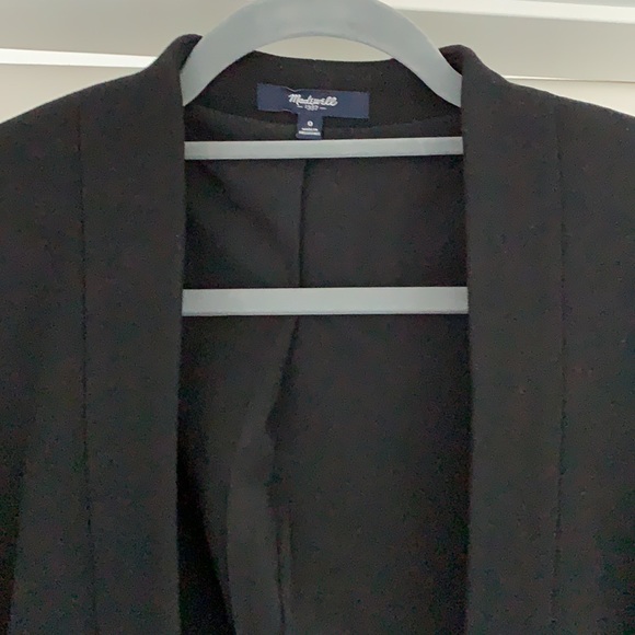 Madewell blazer with leather sleeves size 0 - Picture 2 of 7
